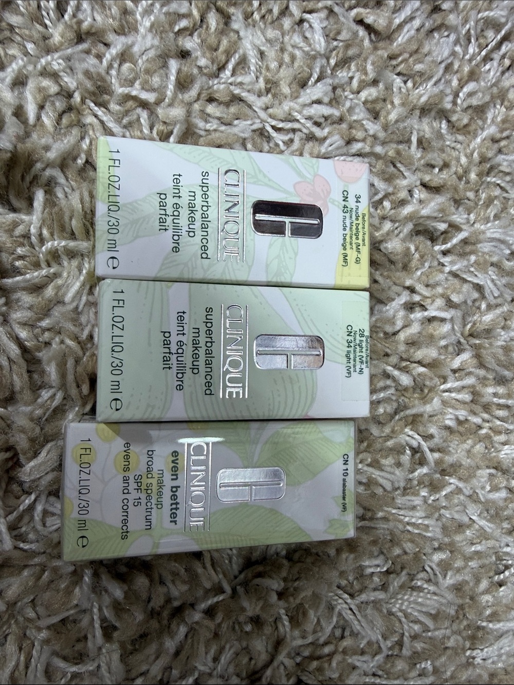 Clinique foundation bundle. Super balanced. Even better. New